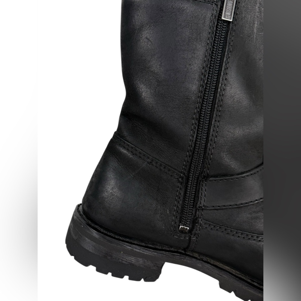 Harley Davidson Womens Lizzie 8” Black Leather Motorcycle Boots D87037 Size US 8 - Picture 13 of 15